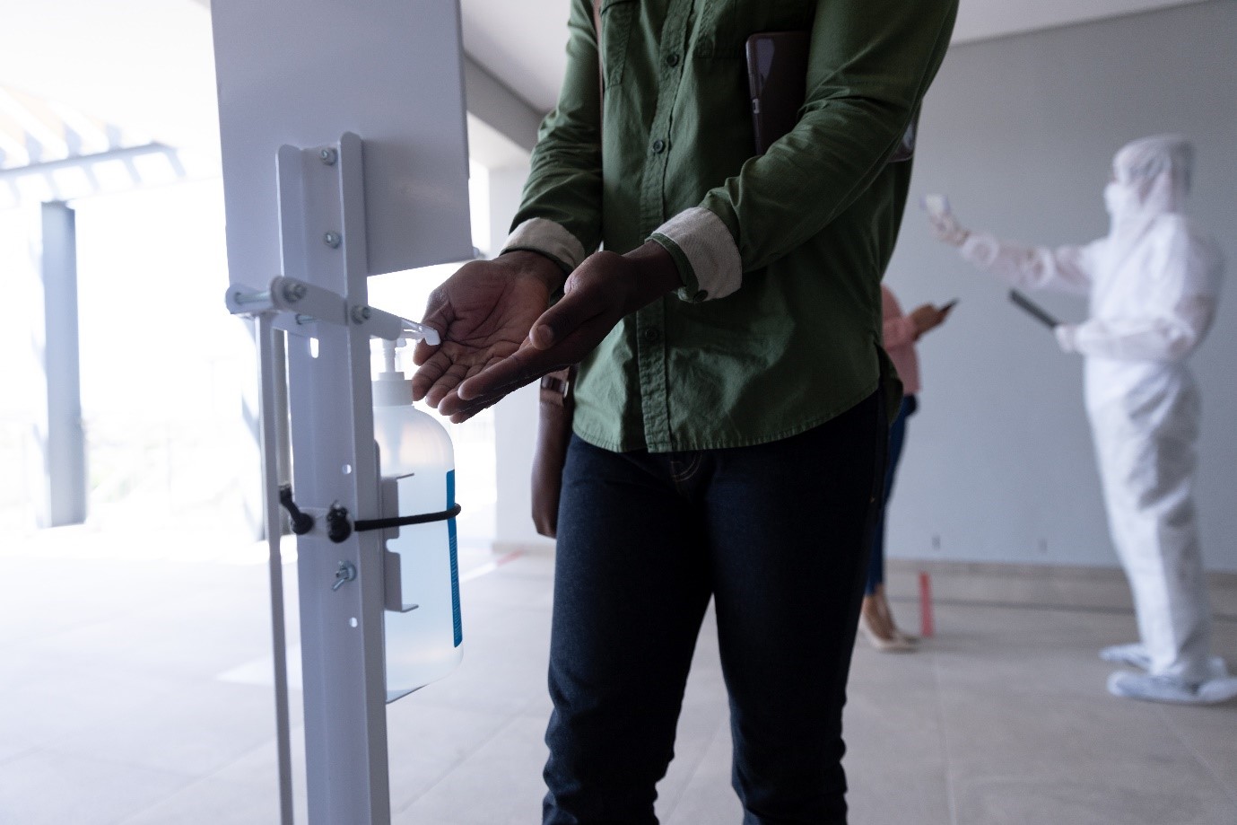 Foot-Operated Hand Sanitizer