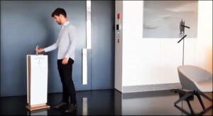 Touchless hand sanitizer stand