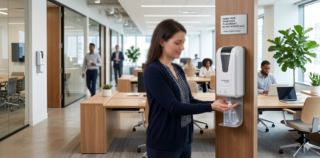 Hand Free Sanitizer Placement