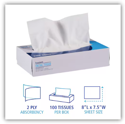 Boardwalk Facial Tissue 2-Ply - Image 3