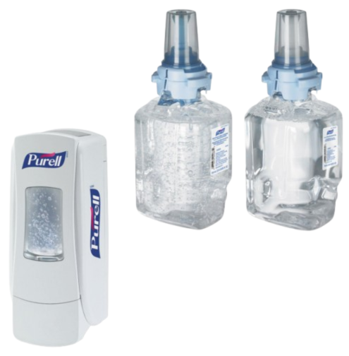 soap and sanitizer dispenser