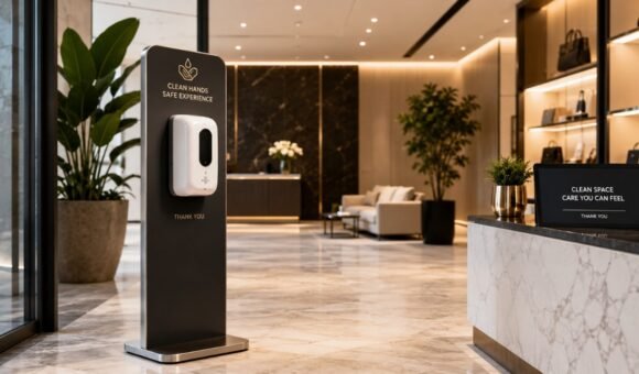 Luxury hand sanitizer stand for businesses