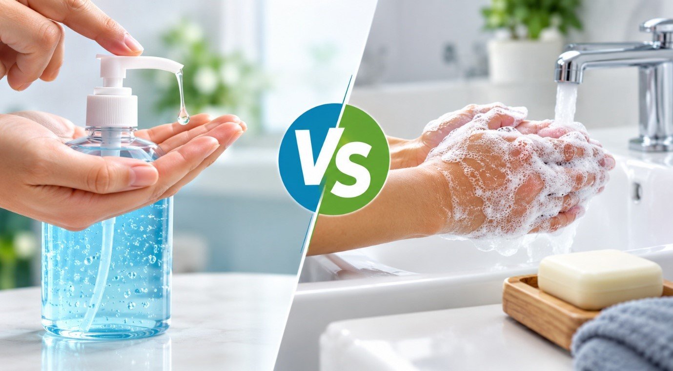 Soap vs sanitizer for hand hygiene